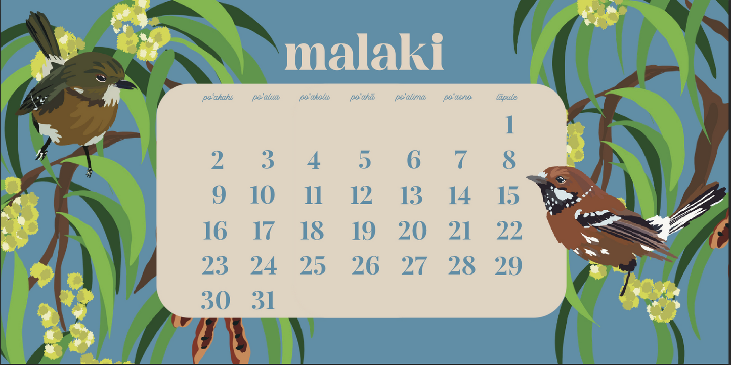 Makahiki Desk Calendar PRE-ORDER