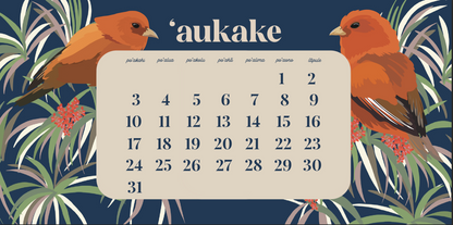 Makahiki Desk Calendar PRE-ORDER