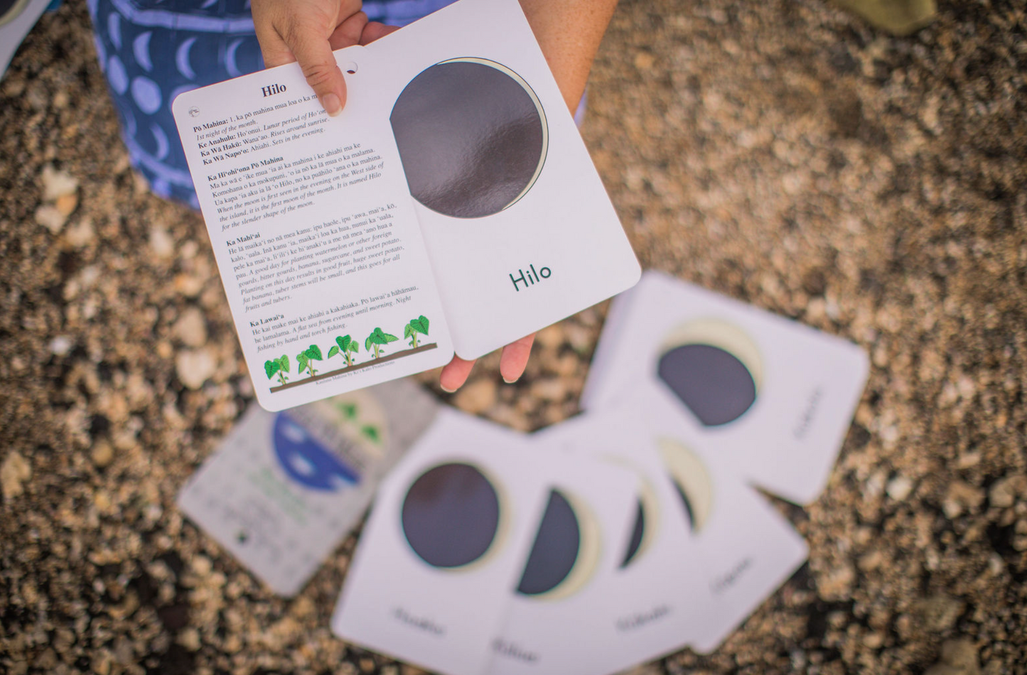 Kāleka Pō Mahina - Moon Phase Cards