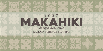 PREORDER Makahiki Desk Calendar
