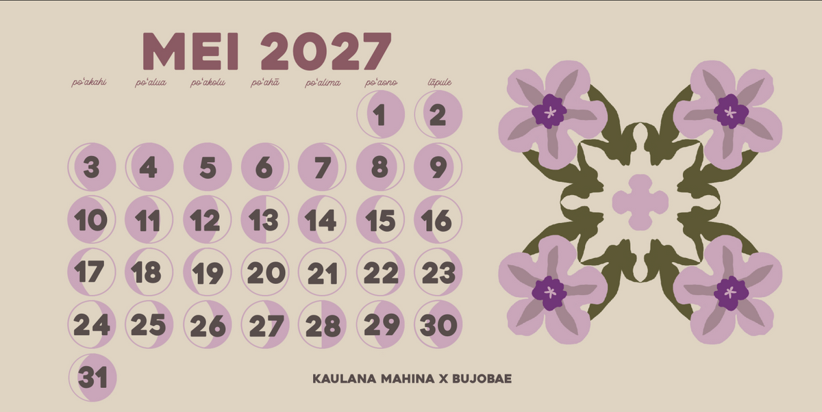 PREORDER Makahiki Desk Calendar