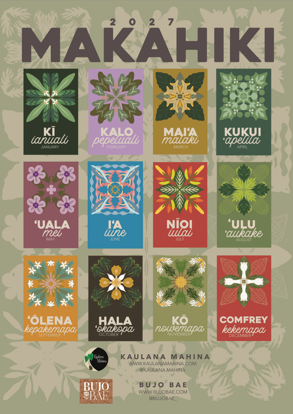 Makahiki Wall Calendar (Bundle for Businesses)