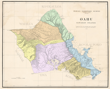 Map - Oʻahu Ahupuaʻa
